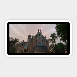 Haunted Mansion Lightning Strike Sticker